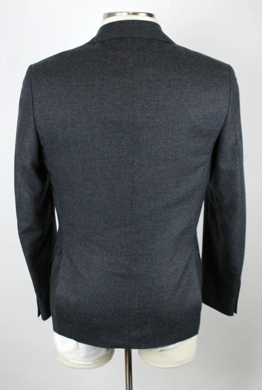 $498 Polo Ralph Lauren Jacket 44 R Men's Grey Wool Modern Fit Sport Coat Blazer